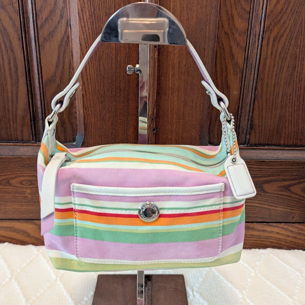 Coach Striped mini bag